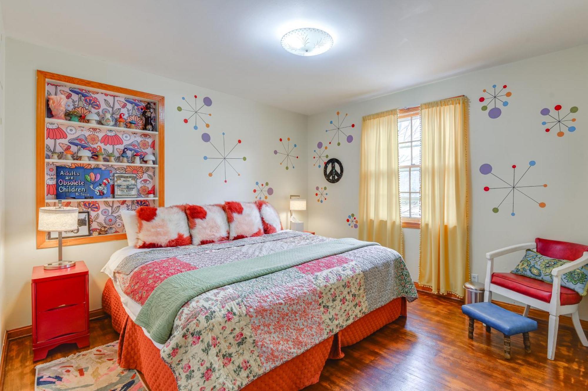 6 Mi To Downtown 70S-Themed Home In Nashville! Buitenkant foto