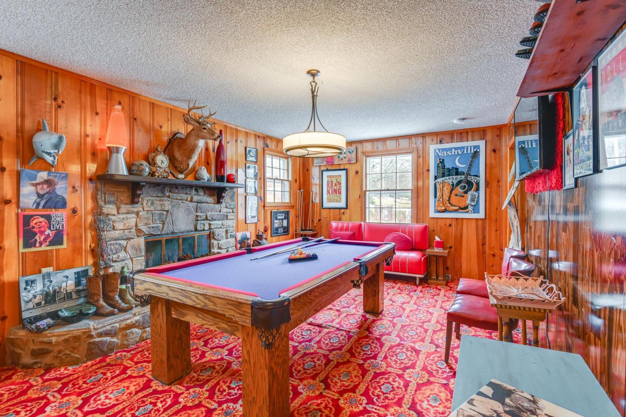 6 Mi To Downtown 70S-Themed Home In Nashville! Buitenkant foto