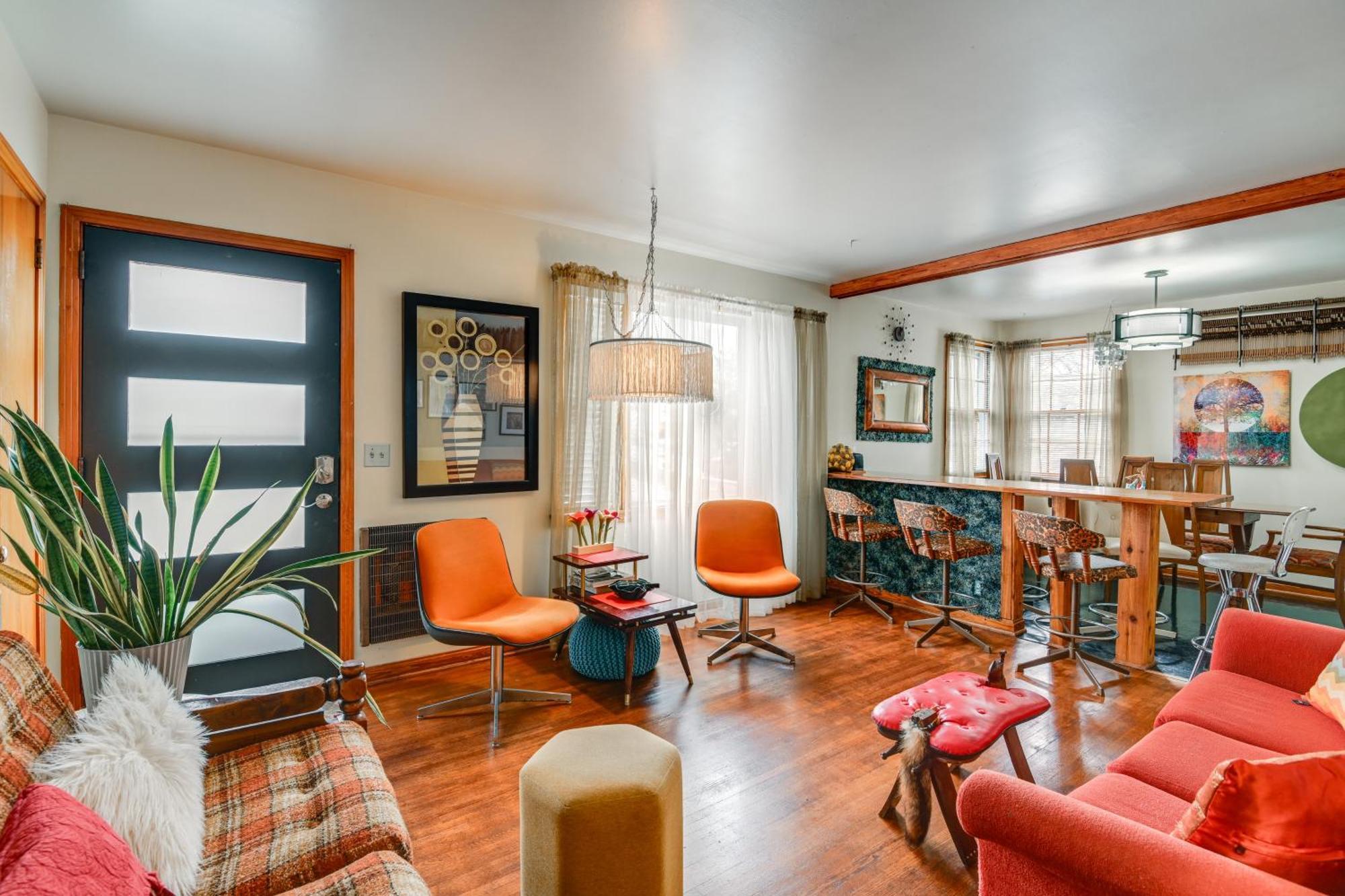 6 Mi To Downtown 70S-Themed Home In Nashville! Buitenkant foto