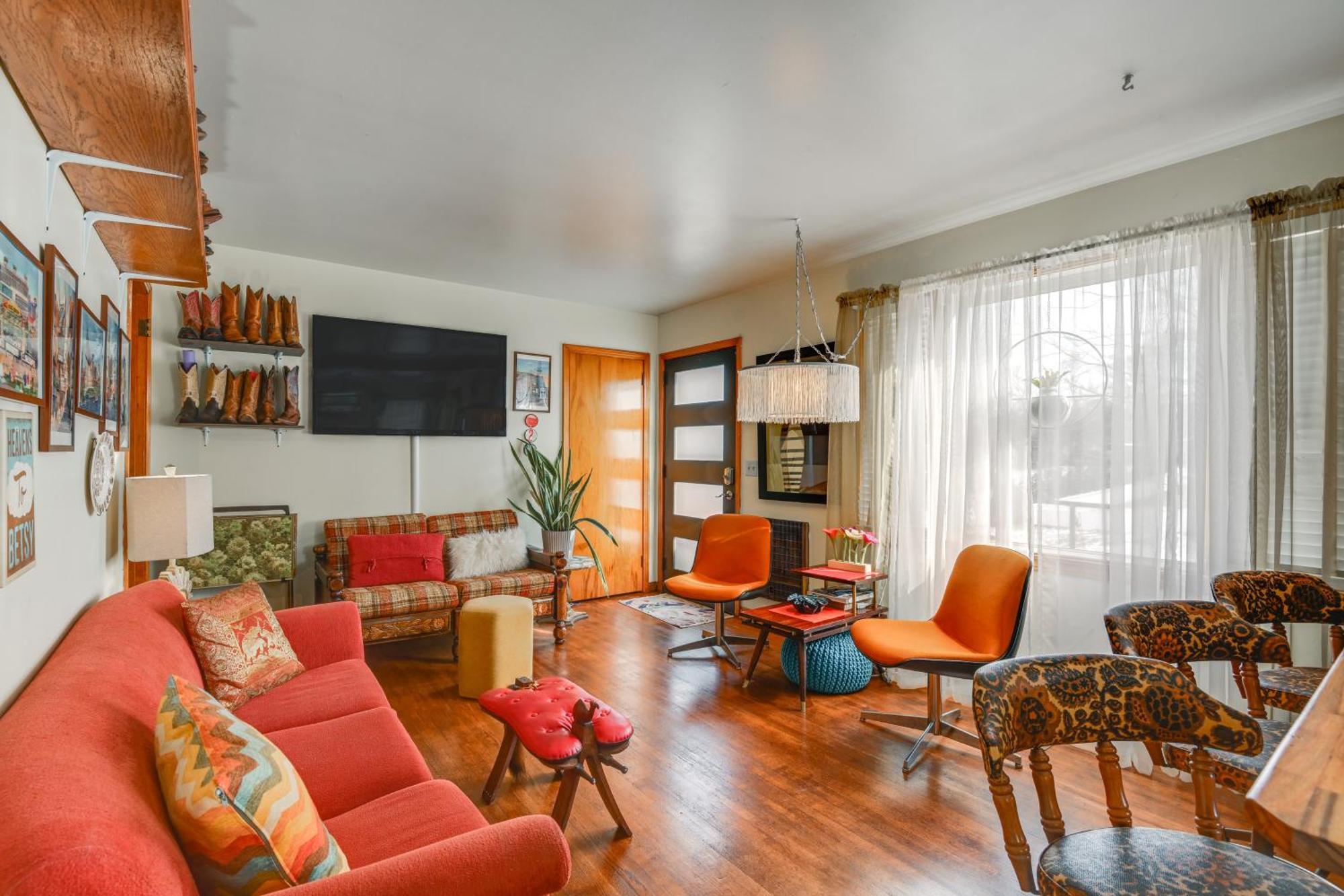 6 Mi To Downtown 70S-Themed Home In Nashville! Buitenkant foto