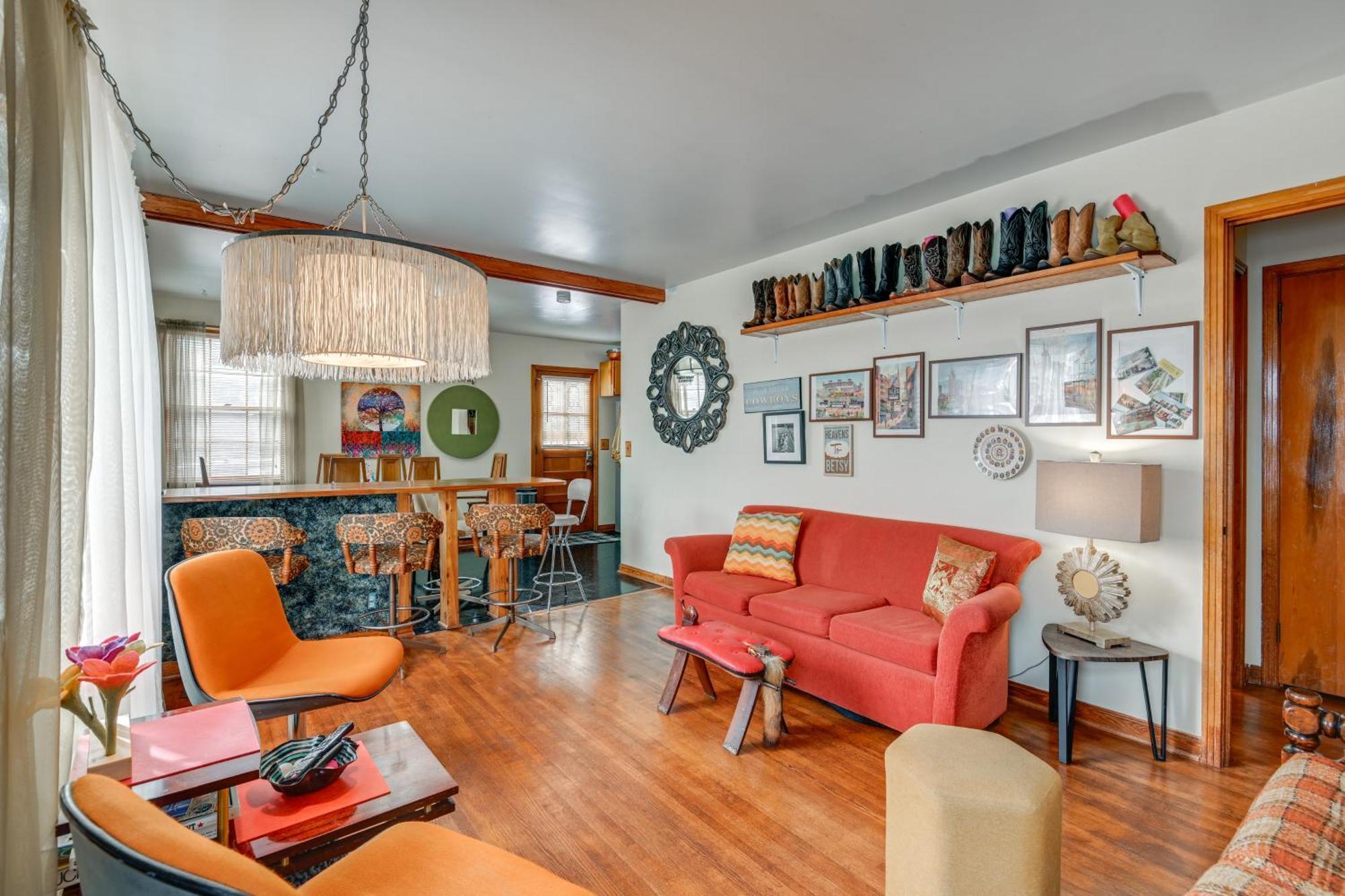 6 Mi To Downtown 70S-Themed Home In Nashville! Buitenkant foto